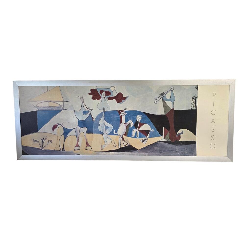 Picasso Joie de Vivre Framed Reproduction Print Silver Frame